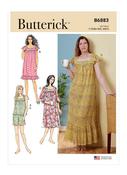 B6883 Misses' Top, Nightgowns and Shorts - Y (XS-S-M) image