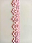 26mm Guipure trim (cream, white &amp; black) - Pale Pink image