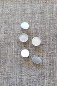 Pearlised shank buttons (11mm &amp; 14mm) - White / 14mm image