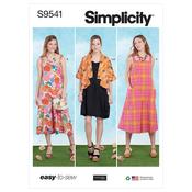 S9541 Misses' Jumpsuits, Dress and Jacket - U5 (16-18-20-22-24) image