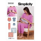 S9556 Misses' Nursing Tops, Pants, Shorts and Blanket image