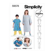S9578 Children's, Girls' and Boys' Recovery Gowns and Pants - HH (3-4-5-6)
