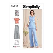 S9612 Misses' Tops, Pants and Shorts - R5 (14-16-18-20-22) image