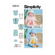 S9616 Babies' Tee-Shirts, Jacket, Pants and Hat image