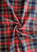 100% brushed cotton checks ('Macbeth' blue/red tartan) image