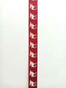 'Moose' Christmas ribbon, red (15mm) image
