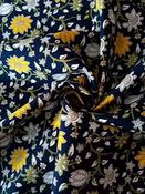 Rose &amp; Hubble 100% cotton poplin, "Echo of India" (navy) image