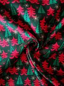 Rose &amp; Hubble 54" 100% Cotton, "Scandinavian Christmas" (Green) image