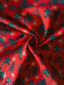 Rose &amp; Hubble 54" 100% Cotton, "Scandinavian Christmas" (Red) image