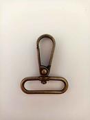 Metal snap hook, nickel or vintage brass (25mm, 39mm) - Vintage Brass / 39mm