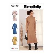 S9640 Misses' Dolman Sleeve Dresses - R5 (14-16-18-20-22) image