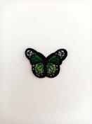 Iron-on butterfly patch (two sizes) - Green / Small image