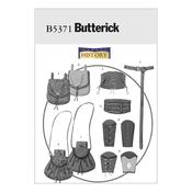 B5371 Misses'/Men's Wrist Bracers, Corset, Belt And Pouches - XLG-XXL-XXXL