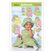 B5624 Infants' Dress, Jumper, Romper, Jumpsuit, Panties, Hat and Bag - L-XL image