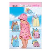 B5625 Infants' Romper, Jumper, Panties and Hat - NB-S-M image