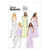 B5963 Misses' Robe, Top, Gown, Pants and Bag - 14-16-18-20-22 image
