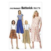 B6178 Misses' Culottes - 6-8-10-12-14 image