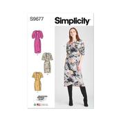 S9677 Misses' Dresses with Sleeve and Length Variations - Designed for American Sewing Guild - H5 (6-8-10-12-14) image