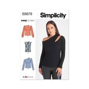 S9679 Misses' Knit Top with Sleeve Variations - D5 (4-6-8-10-12) image