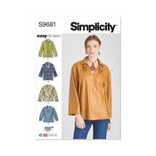 S9681 Misses' and Women's Pull-Over Top - BB (20W-22W-24W-26W-28W) image