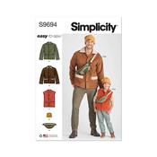 S9694 Boys' and Men's Jacket, Vest, Hat and Crossbody Bag image