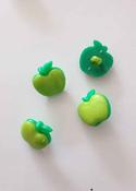 Children's "Little Apple" buttons (18mm) - Green image
