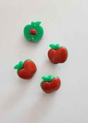 Children's "Little Apple" buttons (18mm) - Red image