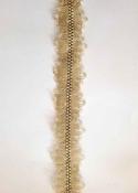 Gold lurex lace trim, 33mm image