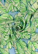 "Butterfly Kaleidoscope", Yoryu chiffon (green/blue) image