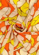 "Butterfly Kaleidoscope", Yoryu chiffon (yellow/orange) image