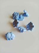 Baby Elephant buttons (14mm) - Pale Blue image
