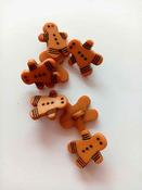 Gingerbread Man buttons (16mm x 14mm) image