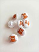 Smiley bear picture button (15mm)
