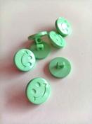 Smiley face buttons (15mm) - Mint image