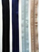 Continuous nylon zipper, 5mm - Fawn image