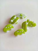 Children's  plastic car buttons, 16mm - Green image