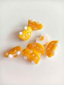 Children's  plastic car buttons, 16mm - Yellow image