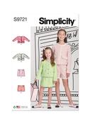 S9721 Children's and Girls' Jackets, Skirt and Shorts - K5 (7-8-10-12-14) image