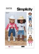 S9728 18" Doll Clothes by Elaine Heigl Designs image