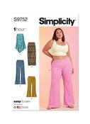 S9752 Women's Knit Skirts and Pants in Two Lengths - W3 (30W-32W-34W-36W-38W) image