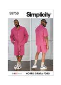 S9758 Men's Shirts and Shorts by Norris Danta Ford - AA (34-36-38-40-42) image