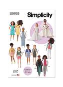 S9769A 11 1/2" Fashion Clothes for Regular and Curvy Size Dolls by Andrea Schewe Designs image