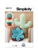 S9772OS Decorative Succulent and Cactus Plush Pillows by Carla Reiss Design image