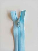 Nylon dress and skirt zips: blues and purples - Baby Blue / 22"(56cm)