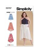 S9787 Women's Skirt With Hemline Variations - W2 (20W-22W-24W-26W-28W) image
