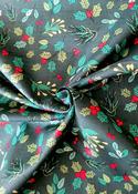 Rose &amp; Hubble 54" 100% Cotton, "Holly Sprig" image