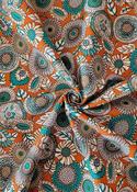Rose &amp; Hubble 100% cotton poplin, "Strawflowers" (almond) image