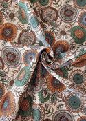 Rose &amp; Hubble 100% cotton poplin, "Strawflowers" (ivory) image