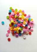 Colourful, mini 4-hole rimmed buttons (9mm) image