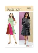 B6959 Misses' Dress with Short and Long Sleeves - Y5 (18-20-22-24-26) image